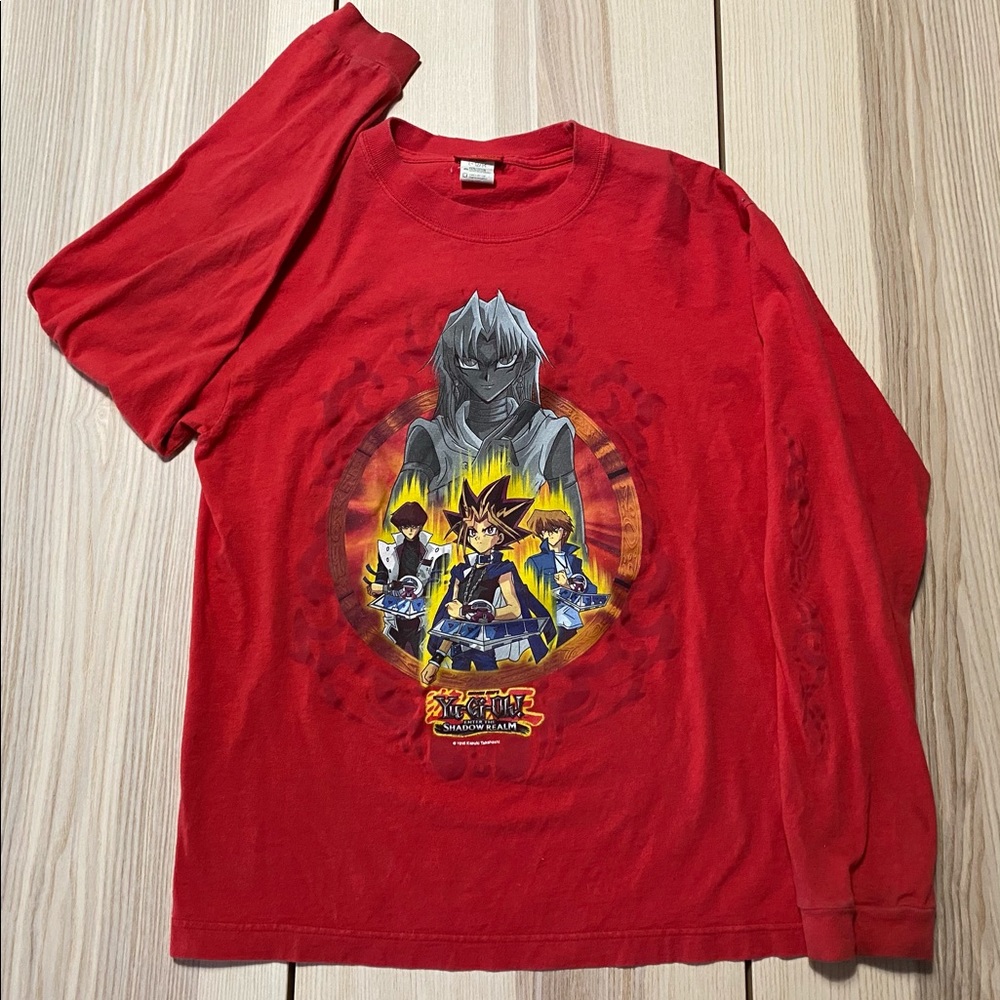 Vtg ‘96 Yu-Gi-Oh Shadow Realm Battle L/S Youth L